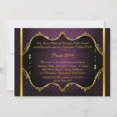 プロムの招待，プロム，プロムシニア，パエレガントープル 招待状 (正面)