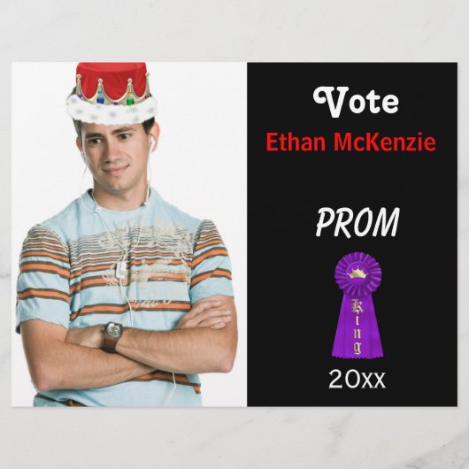 プロムキング(パープル)に投票 チラシ (正面)