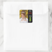 プロムクイーン(緑)に投票 スクエアシール (バッグ)