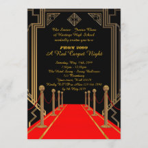 プロムシニアジュニア、ギャツビースタイル、レッドカーペットナイト