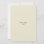 プロムシニア，ヴィンテージフレーム，エンパイアスタイル，白 招待状 (裏面)