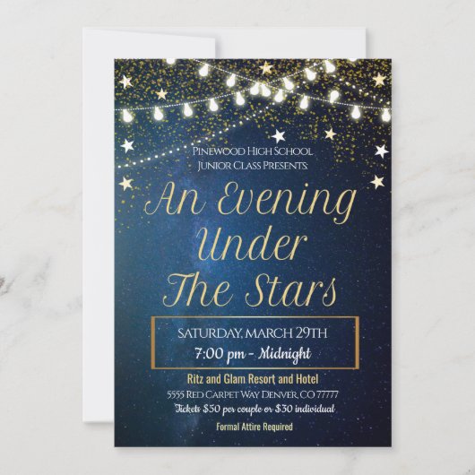 プロムダンス招待状 招待状 (正面)