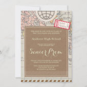 プロムナイトのヴィンテージ旅行招待状カード 招待状 (正面)