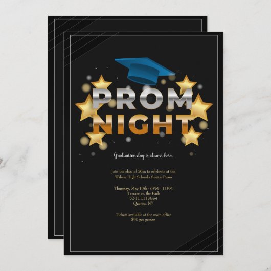 プロムナイトギャラクシー招待状 招待状 (正面/裏面)