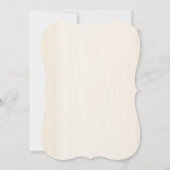 プロムナイト帝国スタイル、白い溶かされた金ゴールド 招待状 (裏面)