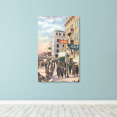 プロムナードの西側面図 キャンバスプリント (インサイチュ (ウッドフロア))