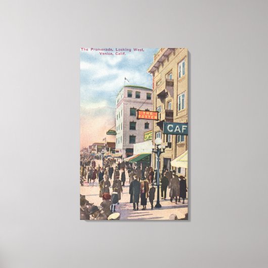 プロムナードの西側面図 キャンバスプリント (正面)