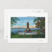 プロムナード公園の彫像の風景 ポストカード (正面/裏面)