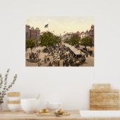 プロムナード – Market Day, Taunton, Somerset, England ポスター (キッチン)