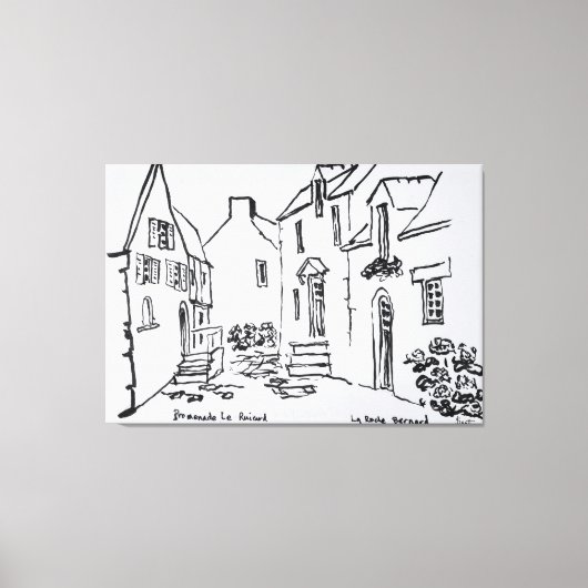 プロムネードデュルイカード |ブリタニー・ラ・ロッシュ・ベルナール キャンバスプリント (正面)