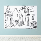 プロムネードデュルイカード |ブリタニー・ラ・ロッシュ・ベルナール キャンバスプリント (インサイチュ (ウッドフロア))