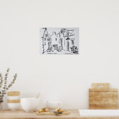 プロムネードデュルイカード |ブリタニー・ラ・ロッシュ・ベルナール ポスター (キッチン)