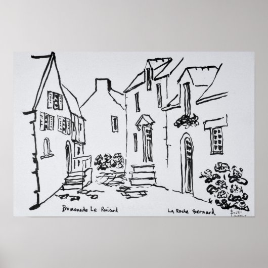 プロムネードデュルイカード |ブリタニー・ラ・ロッシュ・ベルナール ポスター (正面)