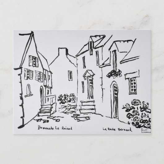 プロムネードデュルイカード |ブリタニー・ラ・ロッシュ・ベルナール ポストカード (正面)