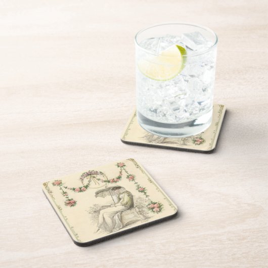 'プロムネードドレス'リージェンシーファッショーンプレート コースター (右側)