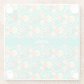 プロムネードパステルカスタムパターン ガラスコースター (裏面)