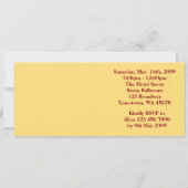 プロム招待状チケットスタイル，マスカレード，シック，トレンド 招待状 (裏面)