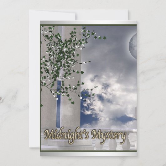 プロム招待状ムーンライトミステリープロム招待状 招待状 (正面)