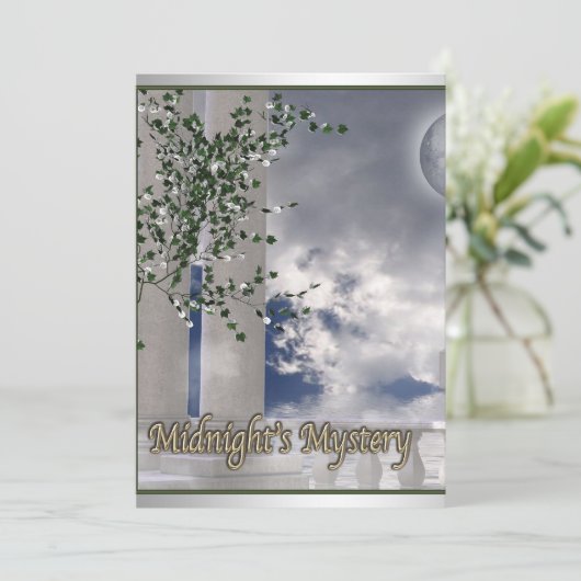 プロム招待状ムーンライトミステリープロム招待状 招待状 (スタンド正面)