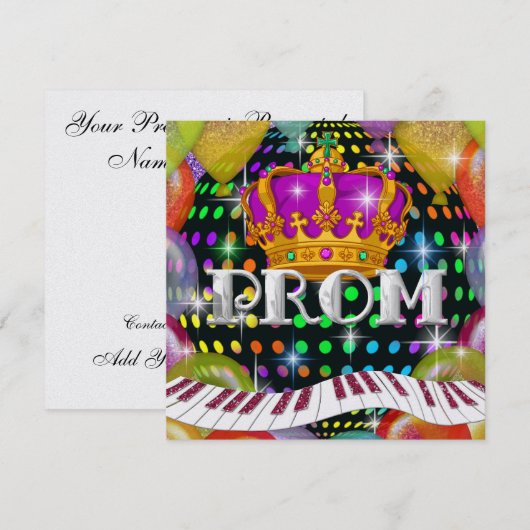 プロム招待状- SRF Invitati 招待状 (正面/裏面)