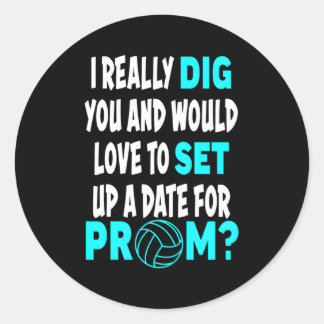 プロム日付バレーボールの提案 ラウンドシール