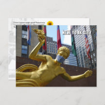 プロメテウス顔マスク着用 – NYCはがき