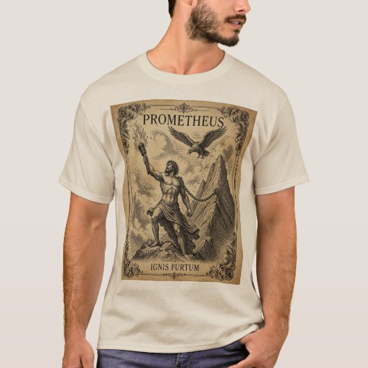 プロメテウス - ギリシャ神話 Tシャツ (正面)