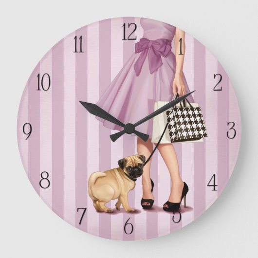 プロメナスタイリッシュー ラージ壁時計 (正面)