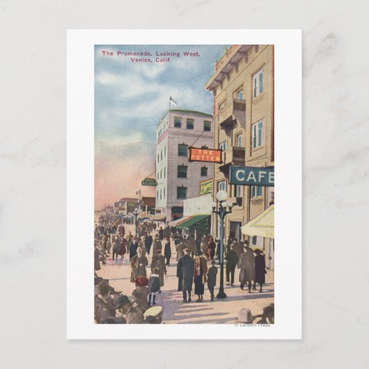 プロメナードの西側景観 ポストカード (正面)