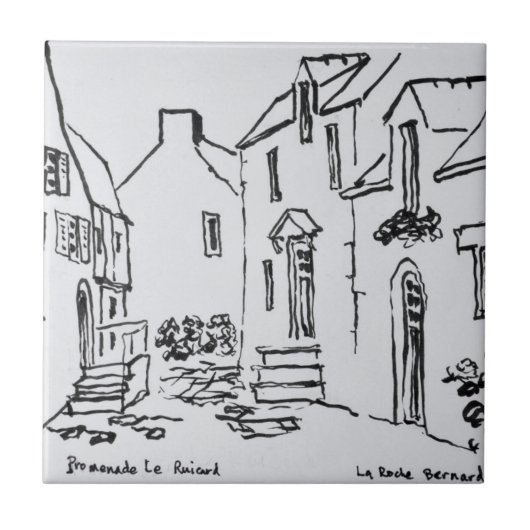 プロメナードデュルイカール|ラ·ロシュ·ベルナード、ブリタニー タイル (正面)