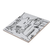 プロメナードデュルイカール|ラ·ロシュ·ベルナード、ブリタニー タイル (側面)