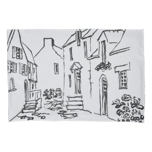 プロメナードデュルイカール|ラ·ロシュ·ベルナード、ブリタニー 枕カバー (正面左)