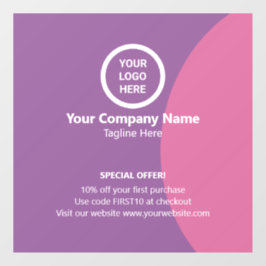 プロモお洒落企業のノカスタマイズ可能 ウィンドウサイン