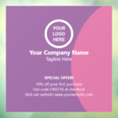 プロモお洒落企業のノカスタマイズ可能 ウィンドウサイン (シート3)