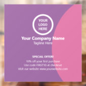 プロモお洒落企業のノカスタマイズ可能 ウィンドウサイン (シート2)