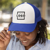 プロモカスタムニョントビジネスロゴUniform Blue キャップ