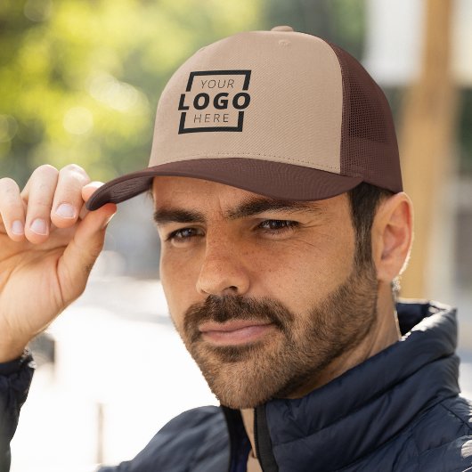 プロモカスタムニョントビジネスロゴUniform Brown キャップ