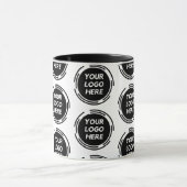 プロモカスタムネーションビジネスロゴブランドのマグカップ マグカップ (中央)