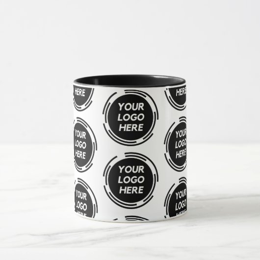 プロモカスタムネーションビジネスロゴブランドのマグカップ マグカップ (中央)