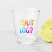 プロモカスタムネーションビジネスロゴブランド ショットグラス (正面)