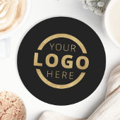 プロモカスタムネーションビジネスロゴブランド ラウンドペーパーコースター