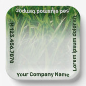 プロモカスタムーション写真ラ気にウンサービス ペーパープレート (正面)