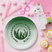 プロモグリーンローンサー気にビス ペーパープレート (パーティー)