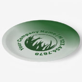 プロモグリーンローンサー気にビス ペーパープレート (アングル)