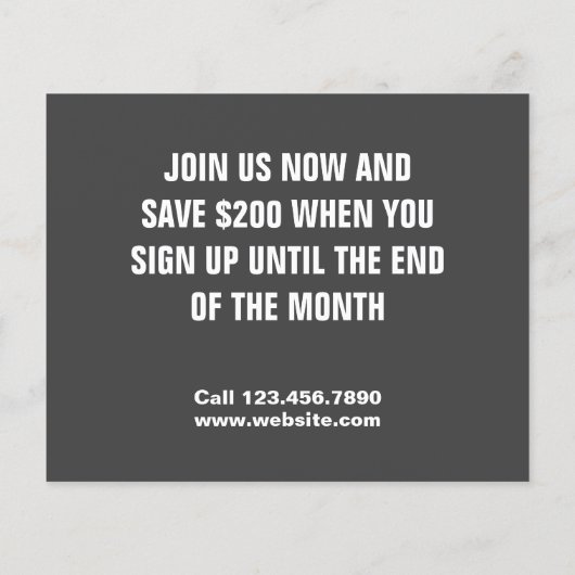 プロモジムチラシ (裏面)