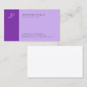 プロモダンのバイオレエレガントットモノグラム平野 名刺 (正面/裏面)