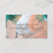 プロモダンの水彩ヤシの葉 名刺 (裏面)