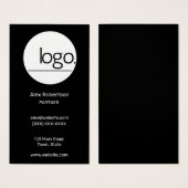 プロモダンショナル白黒ロゴ縦型 (正面&裏面)