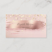 プロモダンディショナル、金ゴールド紙吹雪、ブラシストローク 名刺 (正面)