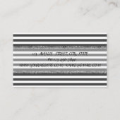 プロモダンフィーストライプのル 名刺 (裏面)